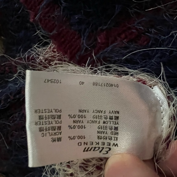 Etam Weekend French Sweater fuzzy -8 - Picture 5 of 5